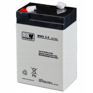 Akumulator żelowy MW POWER 6V 5Ah żelówka UPS MWS