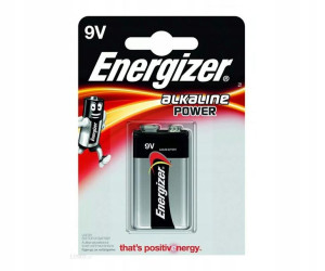 Bateria alkaliczna ENERGIZER POWER 9V 6F22 alkalin