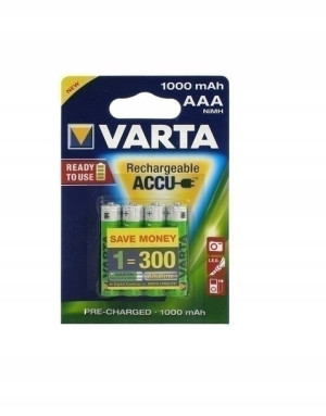 4x Akumulator VARTA R3 AAA 1000mAh NiMH 1,2V Power