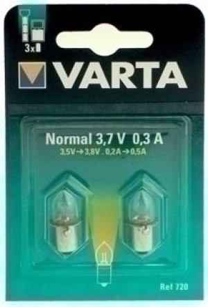 2x Żarówka VARTA Żarówka 720 3,7V 0,3A do latarki