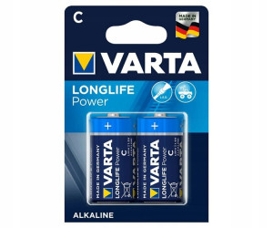 2x Bateria alkaliczna VARTA LONGLIFE POWER R14 C