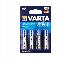 4x Bateria alkaliczna VARTA LONGLIFE POWER R6 AA