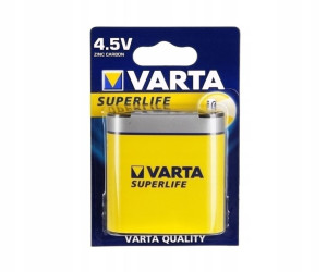 Bateria 3R12 VARTA SUPERLIFE 4,5V klasyczna płaska
