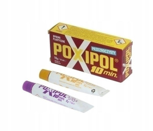 Klej POXIPOL 14ml przeźroczysty 10 minut metal pcv