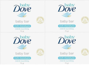 Dove Baby Mydła w Kostce Dla Dzieci Zestaw 4x75g