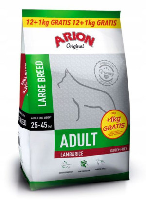 ARION Original Adult Large Lamb Rice 12kg + 1kg