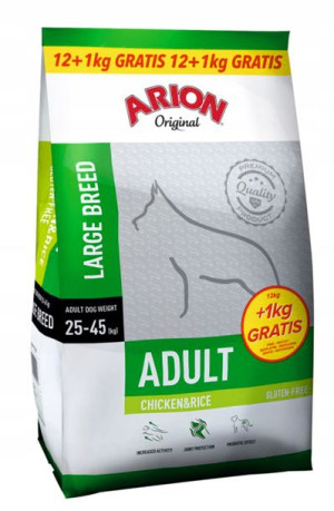ARION Original Adult Large Chicken&Rice 12+1kg