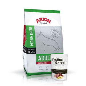 ARION Original Adult Medium Lamb Rice 12kg GRATIS