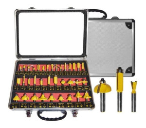 Awtools Frezy Do Drewna, Komplet 35 Elem. Trzpień 8mm