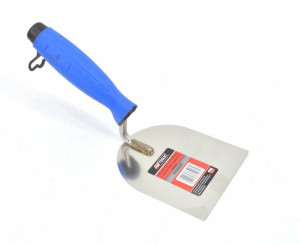 Awtools Kielnia Sztukatorska Nierdzewna Łopatkowa 80mm Uchwyt Gumowy