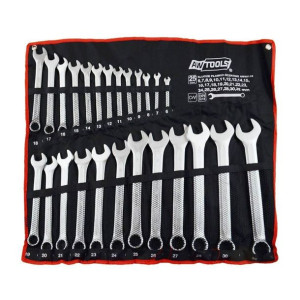 Awtools Klucze Płasko-oczkowe Komplet 25elem. /6mm-32mm/