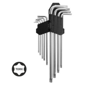 Awtools Klucze Torx Długie / T10-t50 / 9 Sztuk