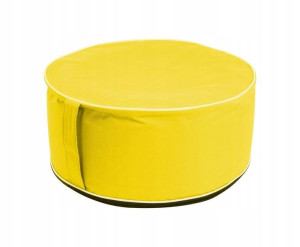 PUFA DMUCHANA Ø 56 cm. x 25 cm. odcienie żółtego