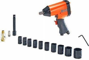 Black+decker Klucz Udarowy Pneumatyczny 1/2"+ Nasadki 10szt