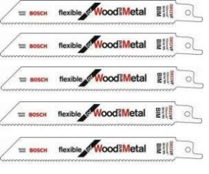 Bosch Brzeszczot Do Piły Szablastej Drewno Metal S922vf 5 Szt