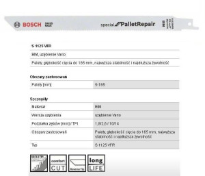 Bosch Brzeszczot Do Piły Szablastej S1125vfr 225mm Metal /5szt.
