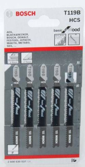 Bosch Brzeszczot Do Wyrzynarki 5 Szt T119b Drewno