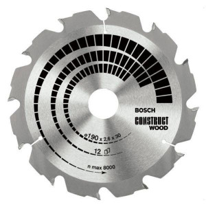 Bosch Piła Tarczowa Construt Wood 190x2,6x20x12z
