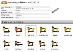 Bostitch Zszywki 90 30mm 4000 Szt.