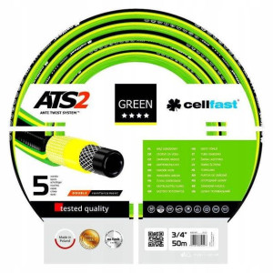 Cellfast Wąż Ogrodowy Green Ats2 Rozmiar: 3/4" Długość: 50m