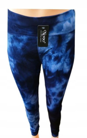 Legginsy Ombre blue z wysokim stanem r. L/XL