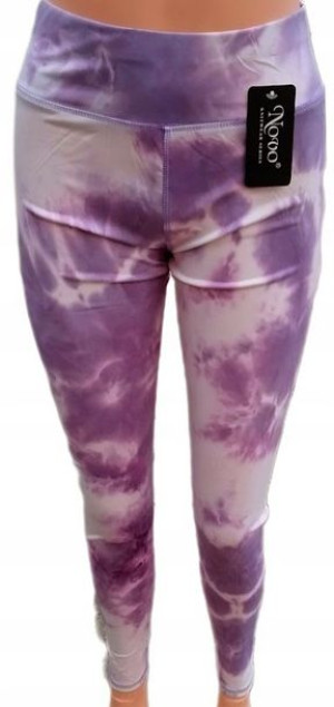 Legginsy Ombre LILIOWE z wysokim stanem r. L/XL