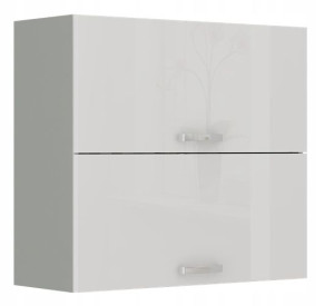 Szafka Górna Blanca 80 Gu-72 2f Szary/biały Połysk