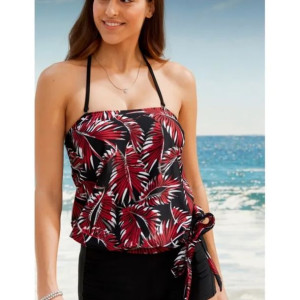 Top Od Tankini Z Wiązaniem Wzór 38 949595