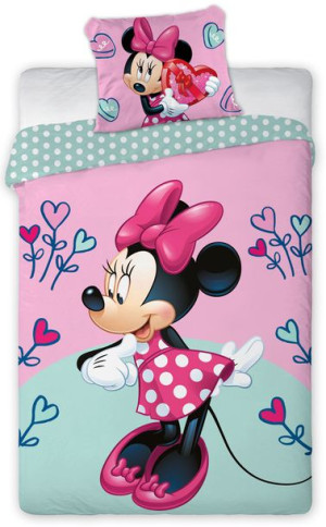 Pościel Dziecięca 160x200 Myszka Minnie Miki