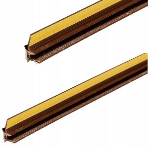 Listwa przyokienna uszczelka PCV 6mm BRĄZ 3m