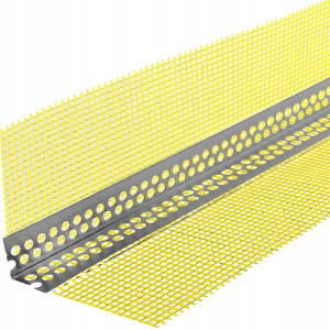 Narożnik Alu Z Siatką 10x10cm 2,5m 23x23 -15szt
