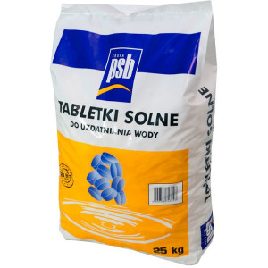Sól Tabletki Solne Zmiękczacz Wody Solaqua - 25kg