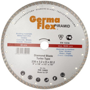Tarcza Diamentowa Turbo Do Płytek 230mm Pir16869