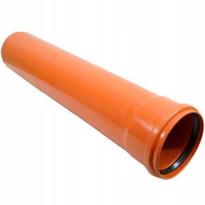 Rura kanalizacyjna fi110 PCV 110/1000mm pomarańcz