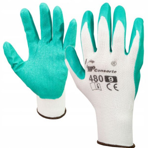 RĘKAWICE robocze Rękawiczki R.9 L LATEX art. 480