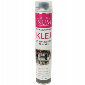 Klej-Pianka ISUM do Styropianu Wełny EPS XPS 750ml