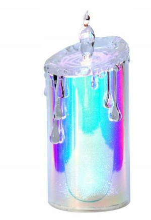 Wkład LED do zniczy wkład holograficzny LEDOWY 8cm