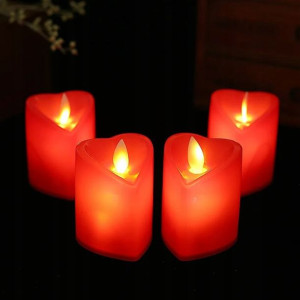 Walentynowa Świeca Świeczka Czerwone Serce Lampion