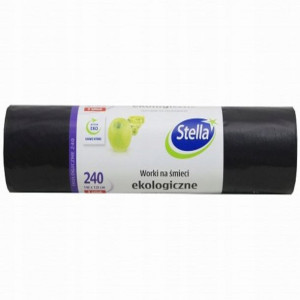 Worki na śmieci EKOLOGICZNE 240l 5szt czarne