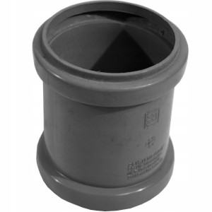 Mufa kanalizacyjna 50mm szary łącznik rury PP