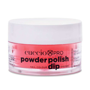 CUCCIO DIP Puder do manicure tytanowy 3063 Neon Red - 14g