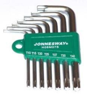 Jonnesway Klucz Torx Typ "l" Komplet 7cz. Krótkie H08m07s