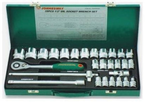 Jonnesway Komplet Kluczy Nasadowych 1/2" 6 Kątna 28szt. S04h4728s