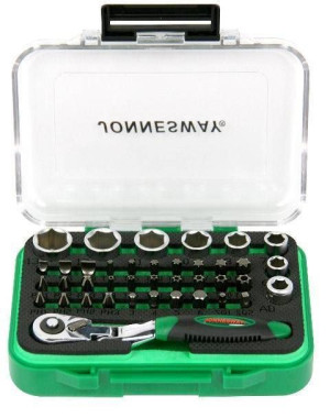 Jonnesway Końcówki Komplet 40 Elem. Z Grzechotką 1/4"