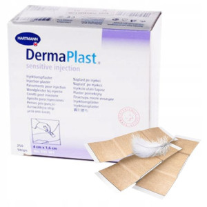 Plastry 250 Sztuk Z Opatrunkiem Cieliste 4x1,6cm