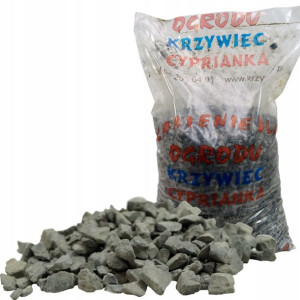 Grys granitowy czarny kamień ogrodowy 8-16mm 25kg