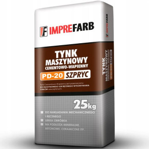 TYNK MASZYNOWY cementowo wapienny PD20 SZPRYC 25kg