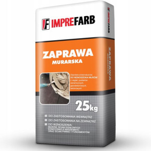 ZAPRAWA MURARSKA szara uniwersalna 25kg IMPREFARB