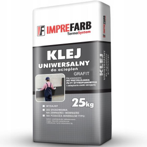 KLEJ DO zatapiania SIATKI do ociepleń GRAFIT 25kg