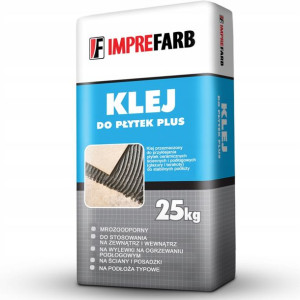 KLEJ DO PŁYTEK PLUS mrozoodporny zewnętrzny - 25kg